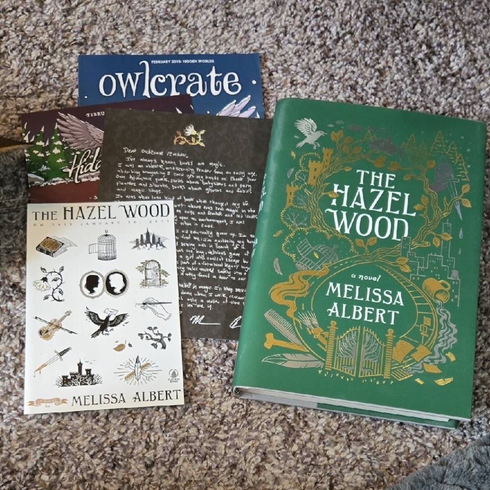 Signed First Edition 'The Hazel Wood' Novel by Melissa Albert Owlcrate Exclusive